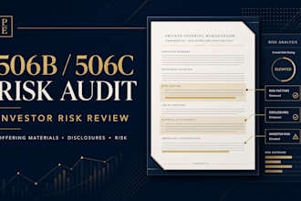 audit your 506b or 506c offering materials for investor risk