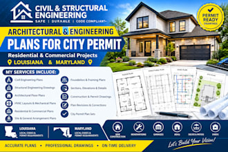 civil and structural engineer hvac floor plan in hawaii maryland for city permit