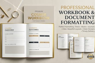 design canva worksheet, workbook and document formatting