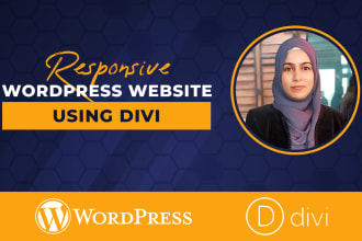 design modern wordpress website using divi theme