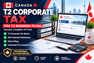 prepare and file your canada t2 corporate income tax return