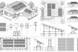 design solar pv systems solar panel layouts electrical drawings