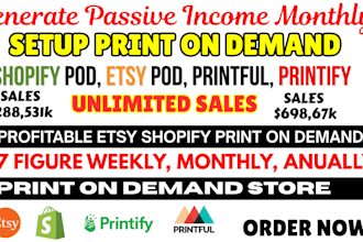 do shopify print on demand etsy print on demand etsy shopify printful printify