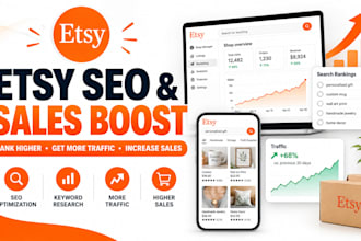 do etsy promotion to boost etsy sales and etsy seo to increase etsy ranking
