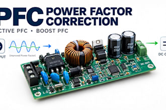 design pfc power factor correction boost pfc and power electronics circuits pcb