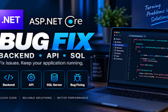 fix aspnet core dotnet API backend and sql issues