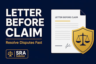 draft a robust UK letter before claim for your legal dispute