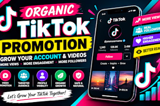 do organic tiktok promotion tiktok marketing tik tok video promotion followers