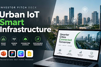 design urban iot smart infrastructure sensor tech investor pitch deck