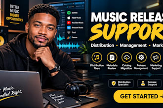 music distribution, music manager, fix distribution issues, and music marketing