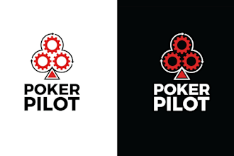 design professional poker chip poker logo for your business