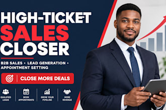 be a sales closer high ticket sales expert salesperson sales agent