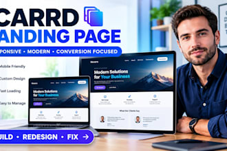 build carrd simvoly webador jimdo landing page custom website design service