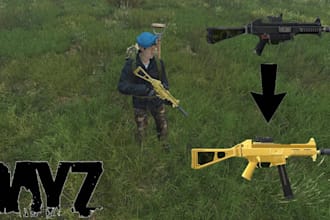 make custom clothing, weapons, gears, and skins for your dayz server