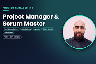 be your scrum master and agile project manager