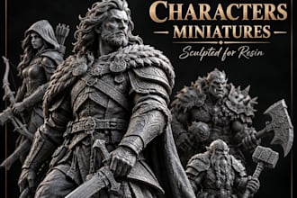 create custom 3d miniature models for 3d printing