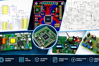 design power electronic pcb dc dc converter smps bms and motor driver, schematic