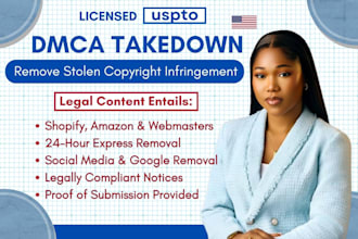 send urgent dmca takedown notices to remove stolen content