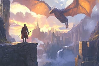 fantasy book cover design or fantasy book cover