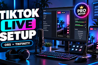 set up tiktok live studio, obs and tikfinity for professional streaming