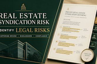 identify legal risks in your real estate syndication offering