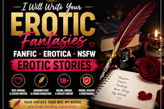 write your erotic fantasies, fanfiction, erotica nsfw stories