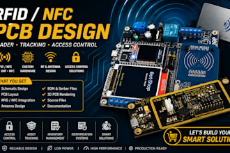 design rfid nfc pcb reader for tracking access control wireless communication