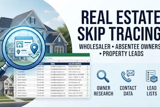 do reals estate skip tracing, wholesaler skip tracing, absentee owner tracing