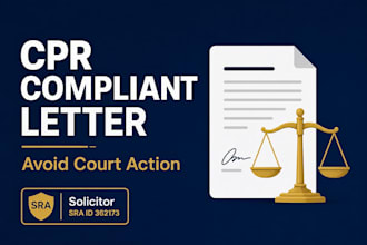 prepare a compliant UK letter before claim to avoid court action