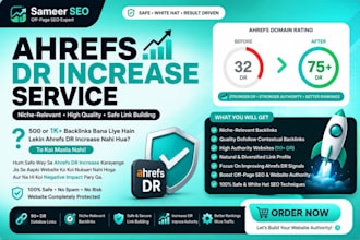 increase website ahref dr