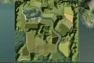 create a realistic american farming simulator 25 map