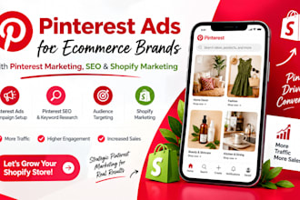 run pinterest ads for ecommerce brands with marketing SEO, shopify marketing