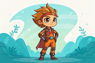 draw character illustration and custom character art