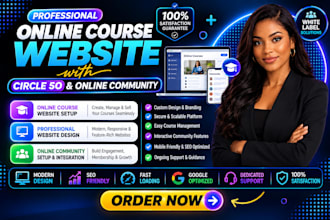 circle so online course website setup circle so community seo circle so manager
