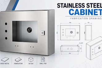 create fabrication drawings for stainless steel electrical cabinets