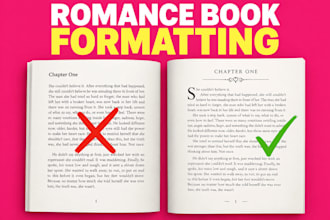 format your romance book for ebook and paperback amazon kdp book formatting