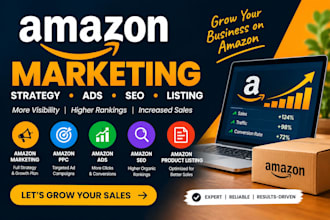 do complete amazon marketing with ppc ads seo and products listing promotion
