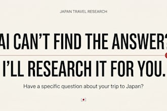 research and solve your specific japan travel question