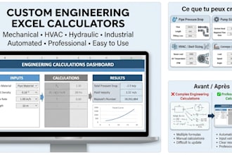 create custom engineering calculation spreadsheets in excel
