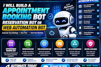 create an appointment booking bot reservation bot or web automation bot