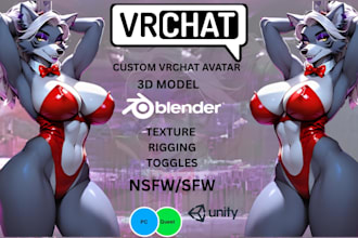 vrchat avatar anime avatar vrc avatar furry nsfw vr character vtuber model vrm