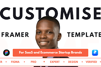 be framer template customization partner for saas and ecommerce startup brands