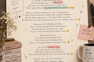 write a personalized poem or rhyming gift for any occasion