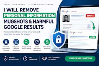 remove personal information mugshots and harmful google results