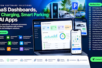 do saas dashboard ev charging smart parking management dashboard ai android app