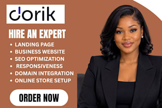 design redesign a professional dorik website business
