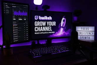 manage and grow your twitch channel for affiliate and partner