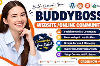 build wordpress social network with buddyboss buddypress youzify