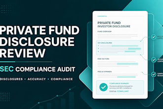 review investor disclosures for your private fund for sec compliance
