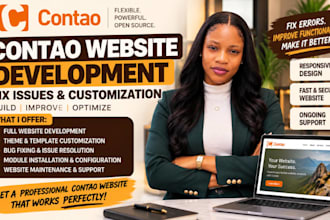 fix any contao errors bugs build customize update contao website development SEO